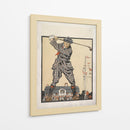 Hombre haciendo un swing con un palo de golf (1915) - Edward Penfield | Cuadro decorativo de Canvas Lab