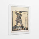 Hombre haciendo un swing con un palo de golf (1915) - Edward Penfield | Cuadro decorativo de Canvas Lab