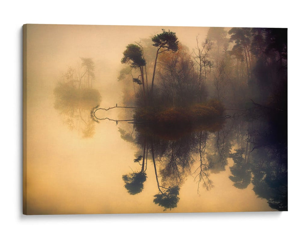 Lago brumoso de otoño - Anton van Dongen | Cuadro decorativo de Canvas Lab