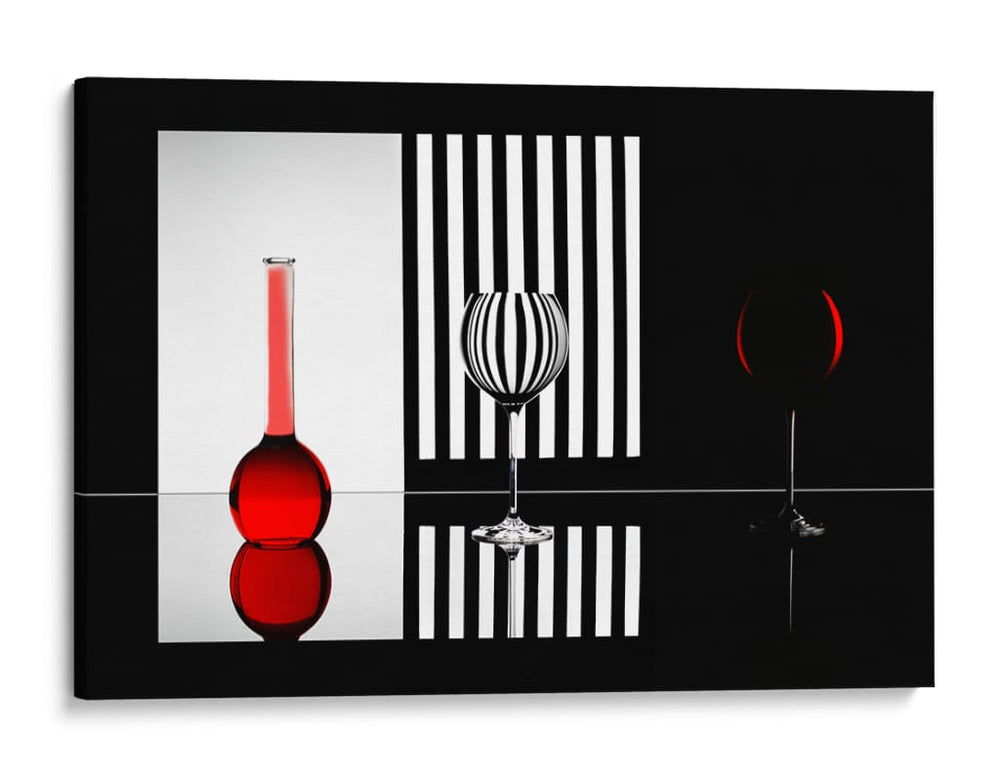 Ilusión óptica de cristal rojo - Doris Reindl | Cuadro decorativo de Canvas Lab