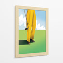 Jugador de golf con pantalones amarillos - Nicholas | Cuadro decorativo de Canvas Lab