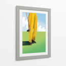 Jugador de golf con pantalones amarillos - Nicholas | Cuadro decorativo de Canvas Lab