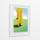 Jugador de golf con pantalones amarillos - Nicholas | Cuadro decorativo de Canvas Lab