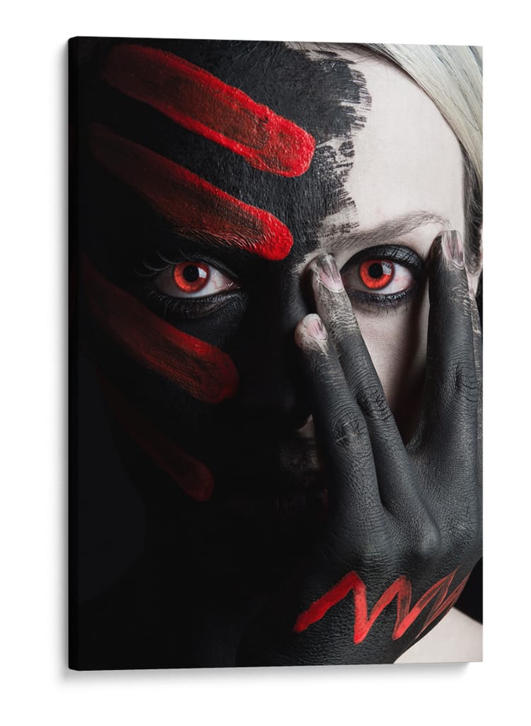 Ojos pintados de rojo - Tim Paza May | Cuadro decorativo de Canvas Lab