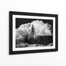 Olas de tormenta en el faro - Alejandro Garcia Bernardo | Cuadro decorativo de Canvas Lab