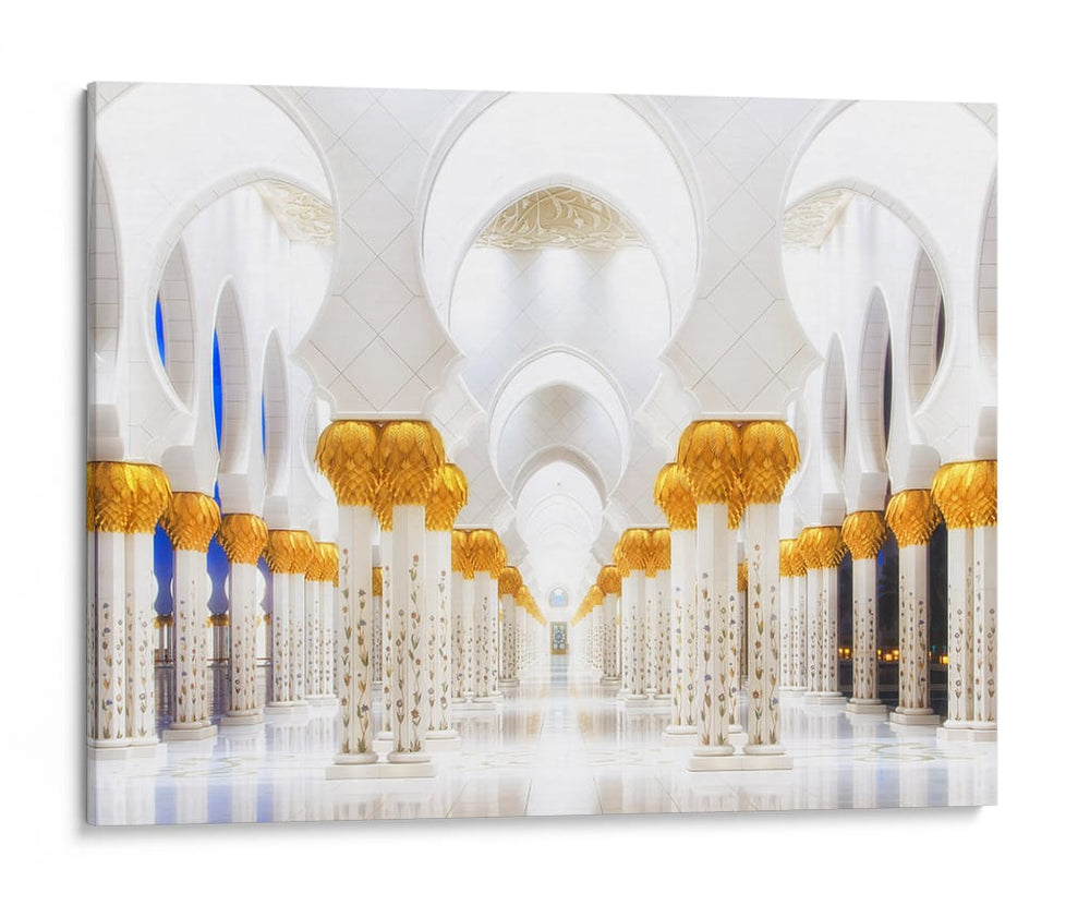 Pasillo de la majestuosa mezquita - Mohamed Raof | Cuadro decorativo de Canvas Lab