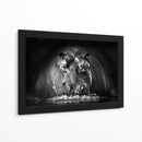 Poderosos hipopótamos emergen - Gorazd Golob | Cuadro decorativo de Canvas Lab