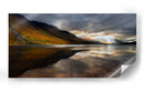 Reflejo de montaña iluminado por el sol - John Fan | Cuadro decorativo de Canvas Lab