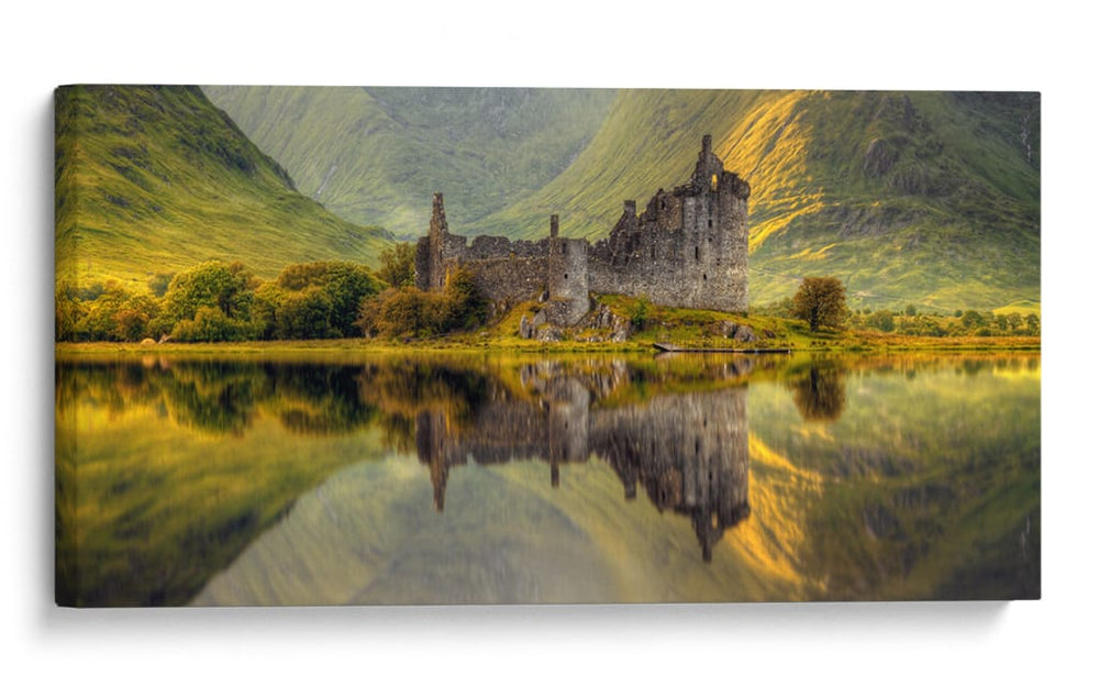 Reflejo del lago del castillo escocés - Wojciech Kruczynski | Cuadro decorativo de Canvas Lab