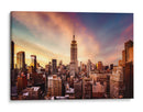 Puesta de sol en el Empire State - Javier de la | Cuadro decorativo de Canvas Lab