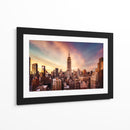 Puesta de sol en el Empire State - Javier de la | Cuadro decorativo de Canvas Lab