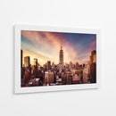 Puesta de sol en el Empire State - Javier de la | Cuadro decorativo de Canvas Lab