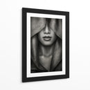Retrato misterioso velado - azalaka | Cuadro decorativo de Canvas Lab