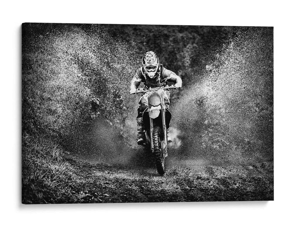Salpicadura de barro en motocross - PAUL GOMEZ | Cuadro decorativo de Canvas Lab