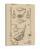 Patente 1972 vintage de palo de golf - Andreas Magnusson | Cuadro decorativo de Canvas Lab