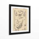 Patente 1972 vintage de palo de golf - Andreas Magnusson | Cuadro decorativo de Canvas Lab