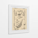 Patente 1972 vintage de palo de golf - Andreas Magnusson | Cuadro decorativo de Canvas Lab