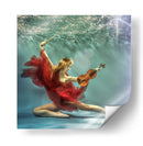 Violinista etérea submarina - Uniquecapture | Cuadro decorativo de Canvas Lab