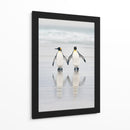 Una pareja de pingüinos enamorados - Joan Gil Raga | Cuadro decorativo de Canvas Lab