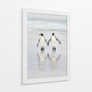Una pareja de pingüinos enamorados - Joan Gil Raga | Cuadro decorativo de Canvas Lab