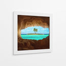 Vista de la cueva de Paradise Island - Matt Anderson | Cuadro decorativo de Canvas Lab
