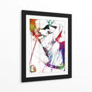 Swing de golf colorido femenino - Justyna Jaszke | Cuadro decorativo de Canvas Lab