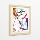 Swing de golf colorido femenino - Justyna Jaszke | Cuadro decorativo de Canvas Lab