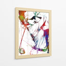 Swing de golf colorido femenino - Justyna Jaszke | Cuadro decorativo de Canvas Lab