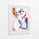 Swing de golf colorido femenino - Justyna Jaszke | Cuadro decorativo de Canvas Lab