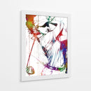 Swing de golf colorido femenino - Justyna Jaszke | Cuadro decorativo de Canvas Lab