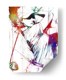 Swing de golf colorido femenino - Justyna Jaszke | Cuadro decorativo de Canvas Lab