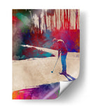 Swing de golf colorido - Justyna Jaszke | Cuadro decorativo de Canvas Lab