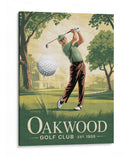 Swing de golf clásico - Andreas Magnusson | Cuadro decorativo de Canvas Lab
