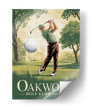 Swing de golf clásico - Andreas Magnusson | Cuadro decorativo de Canvas Lab