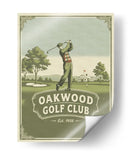 Swing clásico con palo de golf - Andreas Magnusson | Cuadro decorativo de Canvas Lab