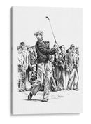Swing clásico de un jugador de golf - Kulik | Cuadro decorativo de Canvas Lab