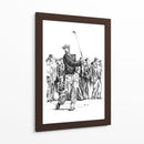 Swing clásico de un jugador de golf - Kulik | Cuadro decorativo de Canvas Lab