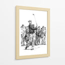 Swing clásico de un jugador de golf - Kulik | Cuadro decorativo de Canvas Lab