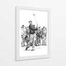 Swing clásico de un jugador de golf - Kulik | Cuadro decorativo de Canvas Lab