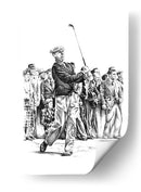 Swing clásico de un jugador de golf - Kulik | Cuadro decorativo de Canvas Lab