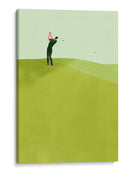 Swing verde de un jugador de golf - Annelien Smet | Cuadro decorativo de Canvas Lab