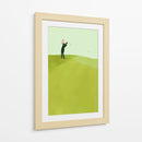 Swing verde de un jugador de golf - Annelien Smet | Cuadro decorativo de Canvas Lab