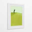 Swing verde de un jugador de golf - Annelien Smet | Cuadro decorativo de Canvas Lab