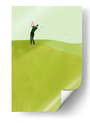 Swing verde de un jugador de golf - Annelien Smet | Cuadro decorativo de Canvas Lab