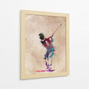 Swing de golf vibrante - Justyna Jaszke | Cuadro decorativo de Canvas Lab