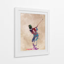 Swing de golf vibrante - Justyna Jaszke | Cuadro decorativo de Canvas Lab