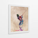 Swing de golf vibrante - Justyna Jaszke | Cuadro decorativo de Canvas Lab