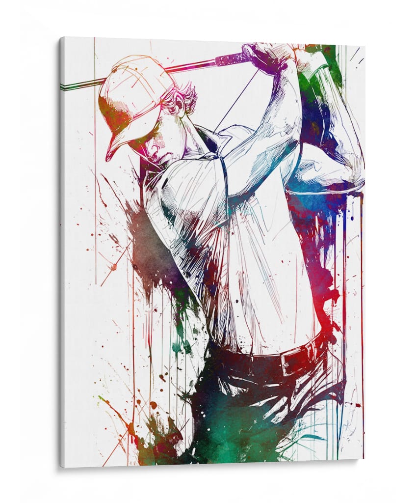 Swing de golf en la zona - Justyna Jaszke | Cuadro decorativo de Canvas Lab