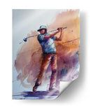 Swing de golf dinámico misterioso - Giorgio Gosti | Cuadro decorativo de Canvas Lab