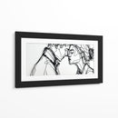 Siluetas de pareja adolescente - DIEGO D L | Cuadro decorativo de Canvas Lab